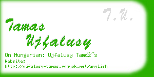 tamas ujfalusy business card